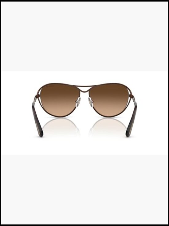 Aviator Sunglasses with Metal Frame and Gradient Lenses main image 5